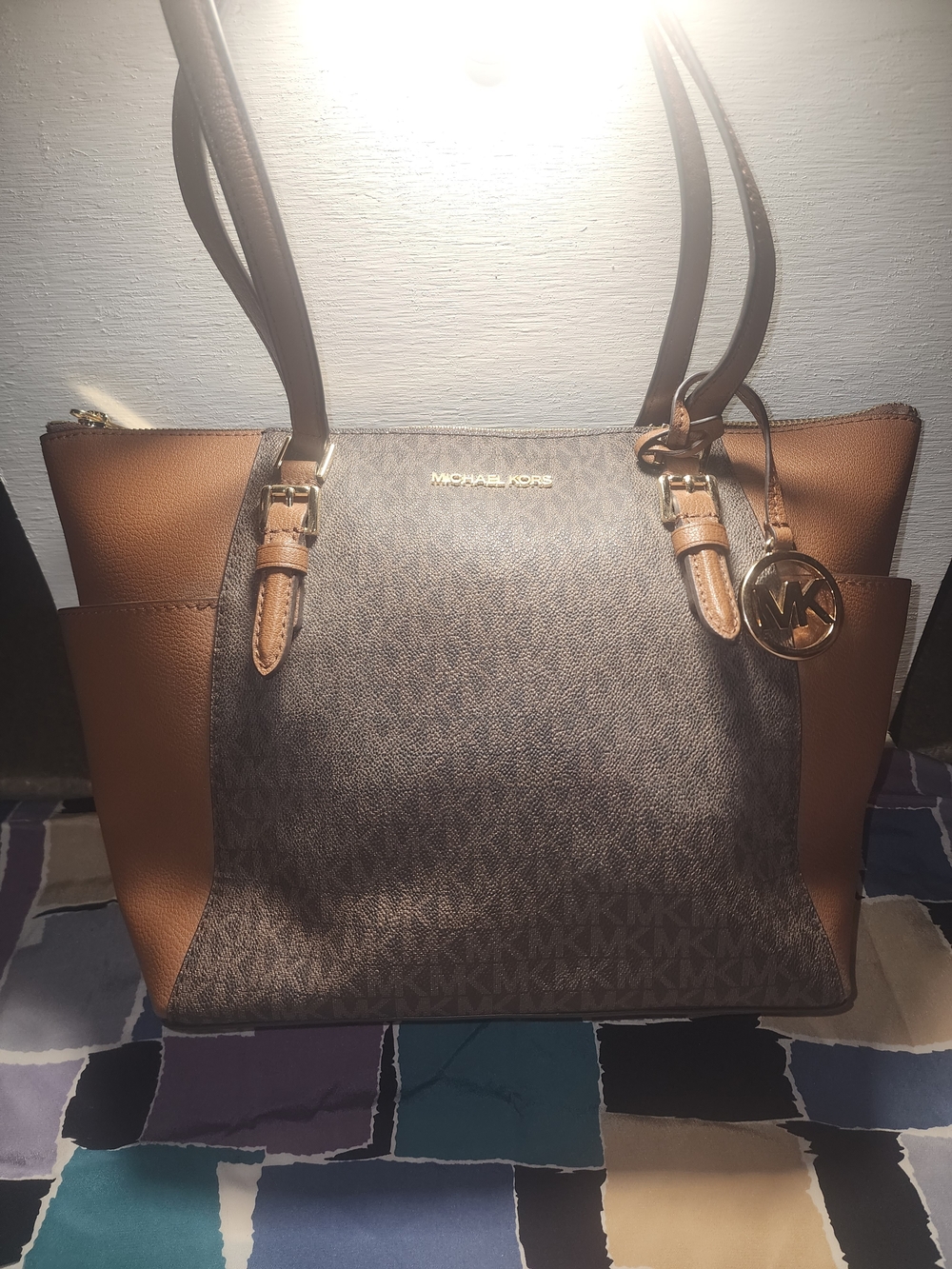 Michael Kors Brown Signature Tote Bag